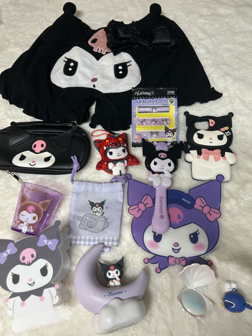 Sanrio Kuromi Purple Black Pink Character Accessory Lot